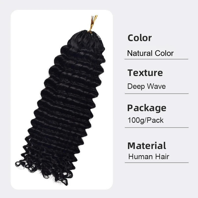 Crochet Knitted Hair Natural Color Multi Curvature Collection Human Hair Brazilian Virgin Remy Full Hand Weaving Natural Color