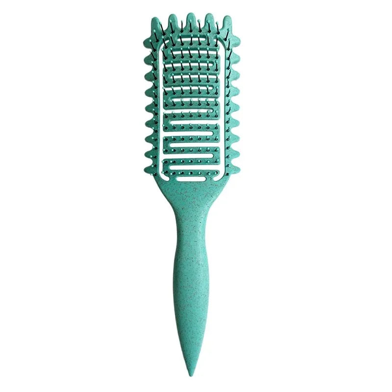Curl Define Styling Brush Hollow Out Detangling Hair Brush Tangled Wet Curly Hair Comb Shaping Curls Barber Hairdressing Tools