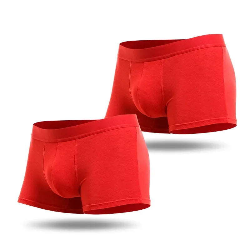 Men's underwear Men's boxers This man's gift is a pig red wedding thin boxers bottom shorts