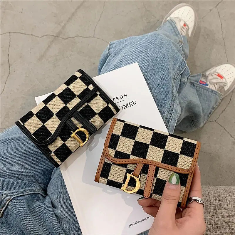 Card Bag Multi-card Position High Value Change Tide Autumn Winter Internet Celebrity Folding Organ Fashion Versatile Short Small