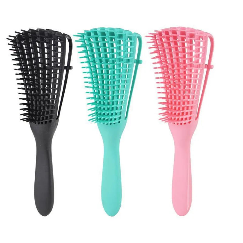 Hair Brush Scalp Massage Comb Hairbrush Bristle&Nylon Women Wet Curly Detangle Hair glove for Salon Hairdressing Styling Tools