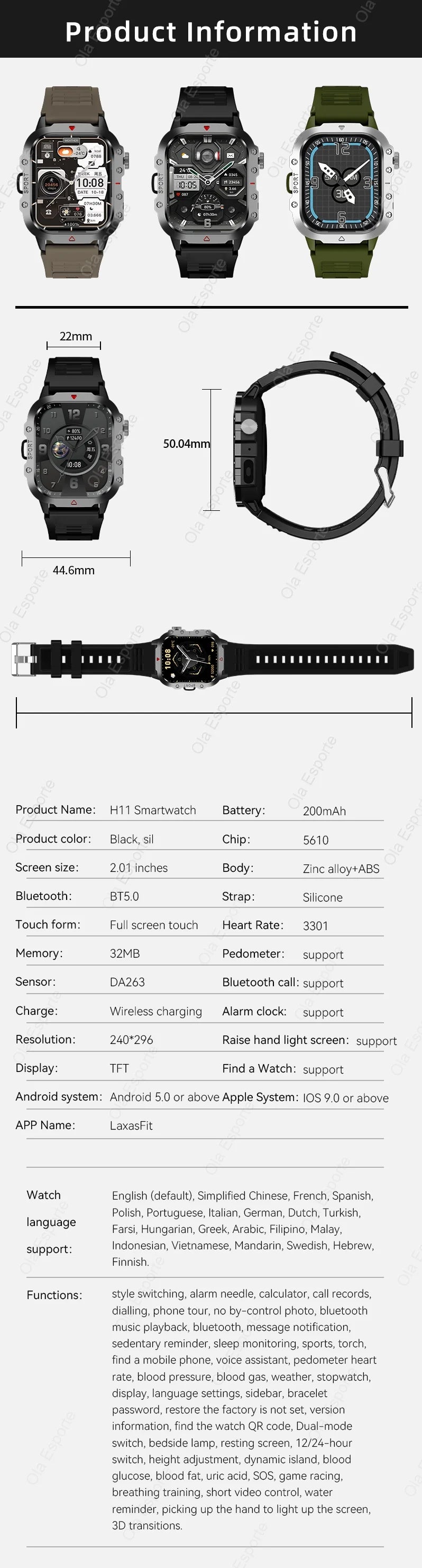 Outdoor Sports Smartwatch New 2025 2.01 inch HD Screen LED Flashlight Bluetooth Talking Smart Watch for Men Women Holiday Gift