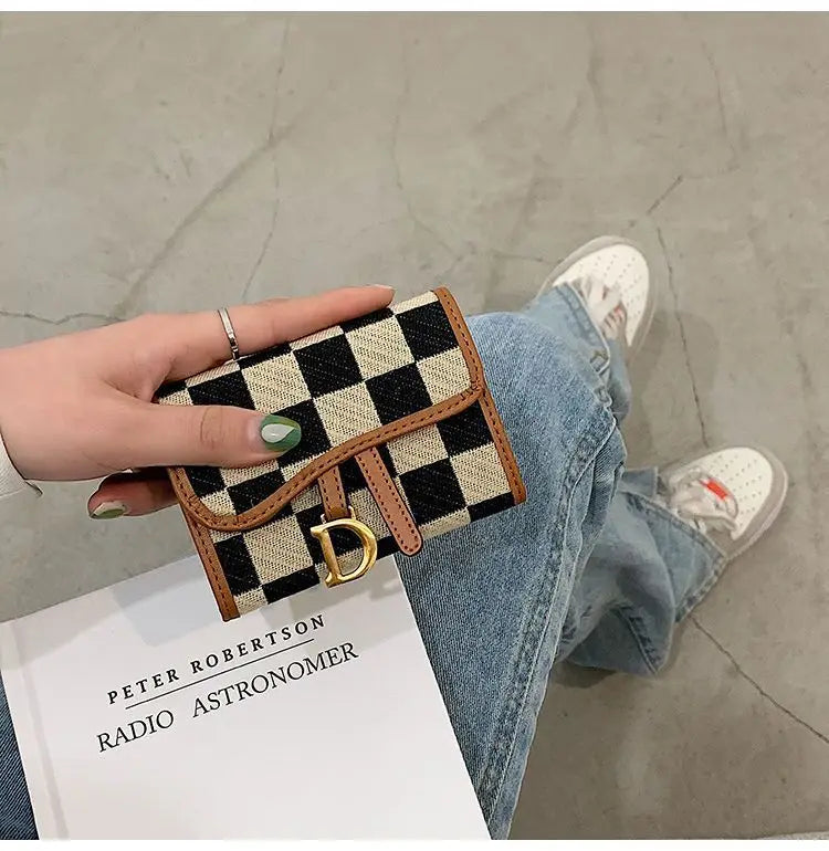 Card Bag Multi-card Position High Value Change Tide Autumn Winter Internet Celebrity Folding Organ Fashion Versatile Short Small