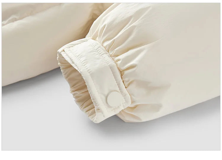 Semir Mid-Length Down Jacket Women Loose Fit Hooded Textured Coat 2025 New Winter Casual Warm Style