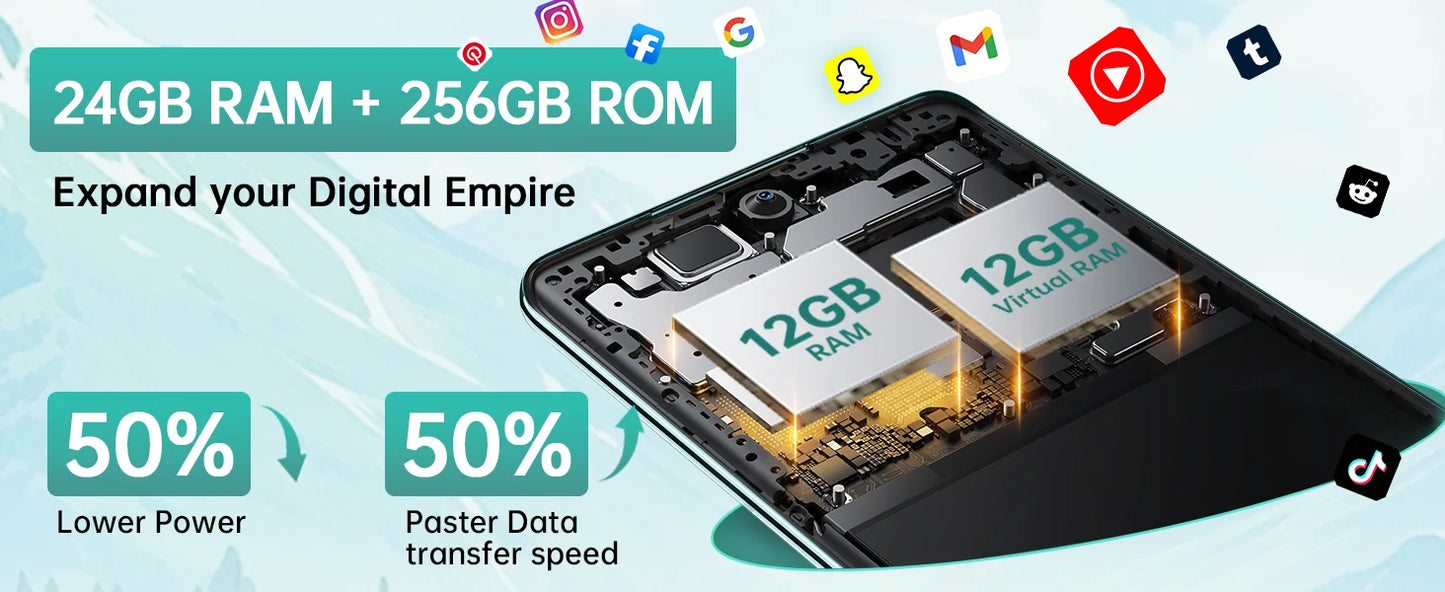 CUBOT HAFURY Meet Unlocked Smartphone-Helio G99,24(12+12)+256GB,6.67"-120Hz,100MP+32MP,Android13,5100mAh/33W,Dual SIM 4G/NFC/GPS