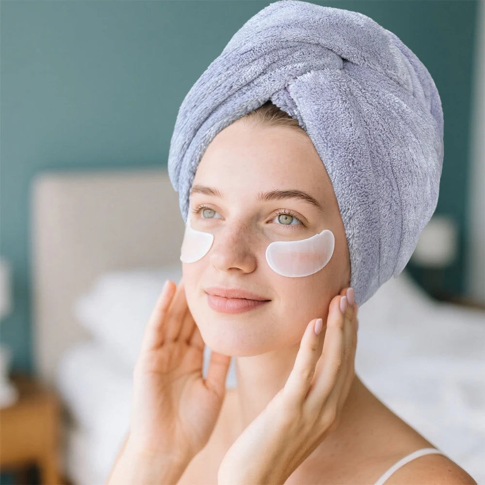 Wide tailed dry hair cap, hair towel for home use, soft and skin friendly, quick water absorption, not easy to shed hair