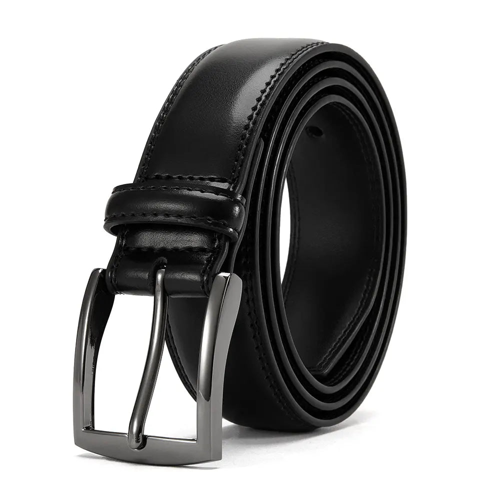 Men's Leather Belt Needle Buckle Belt Trendy New Casual Genuine Leather LONG Large Belts Cowhide Men's Belt Plus Size Men Belts