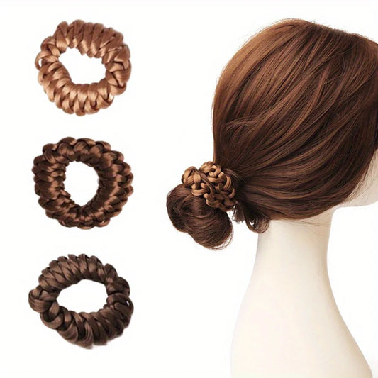 Hair volume weaving, high elasticity, bun shaped wig, hair loop, adult, children, women's headband, hair accessories
