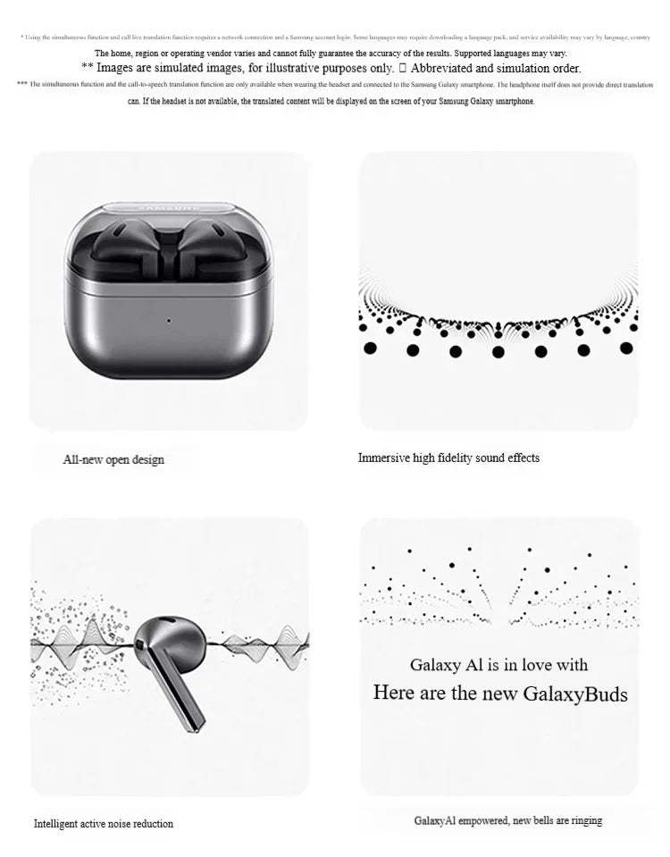 2025 Galaxy Buds3 Pro Wireless Earbuds, Hybrid ANC in-Ear Headphones, 25H Playtime, Hi-Fi Sound for Gym/Running