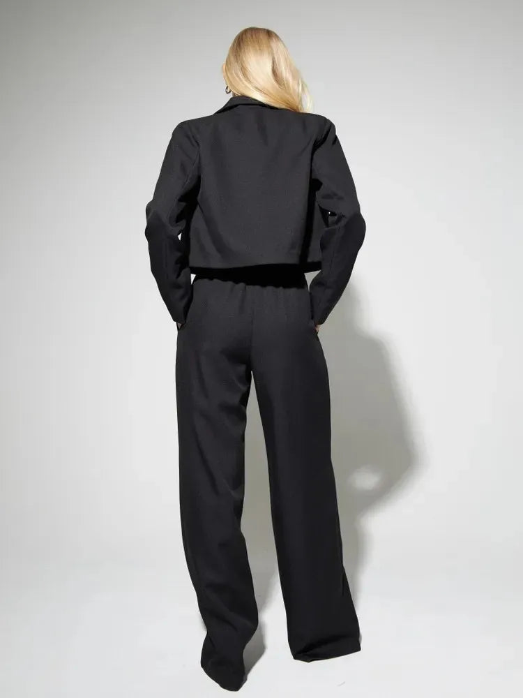 Women's Clothing 2025 Autumn New Fashion Casual Short Small Suit Slim Fit Trousers Women's Suit Костюм Женский Летний