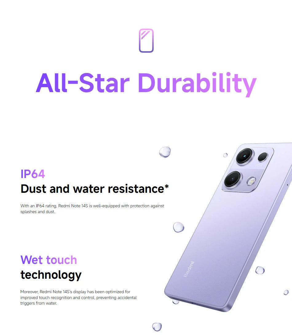 Global Version Xiaomi Redmi Note 14S MediaTek Helio G99 Ultra 200MP Al Camera System 6.67" AMOLED 120Hz Display 5000mAh