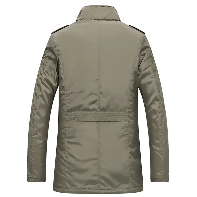 2025 Winter Men Jackets and Coats Casual Windproof Thick Warm Jacket Men's Long Trench Coat Parka Clothing Drop Shipping