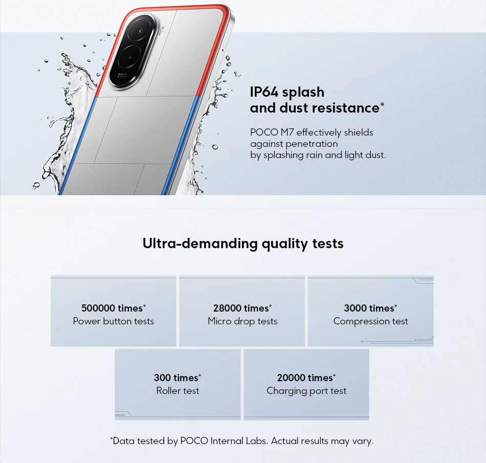 POCO M7 Global Version Snapdragon 685 Smartphone 6.9" 144Hz FHD+ DotDisplay 50MP Camera 7000mAh Battery 33W Fast Charging NFC