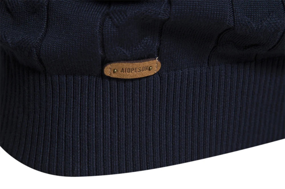2023 New Autumn High Quality Zipper Pullers Men Warm Winter Cotton Sweaters for Men Ethnic Patterns Casual Mens Sweater