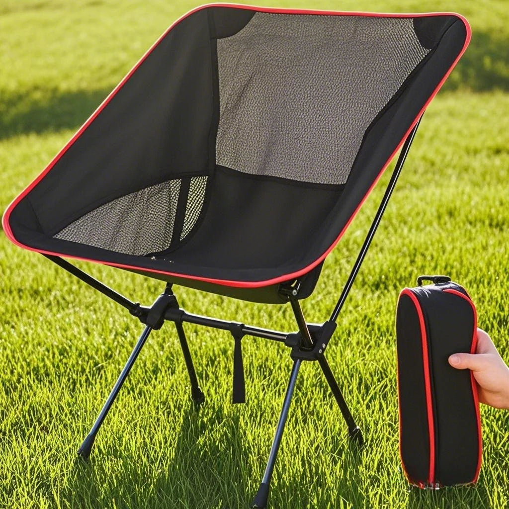 Portable Chair Folding Ultralight Oxford Fabric Moon Chair Camping Beach Fishing Chairs Picnic Hiking Garden Outdoor Furniture