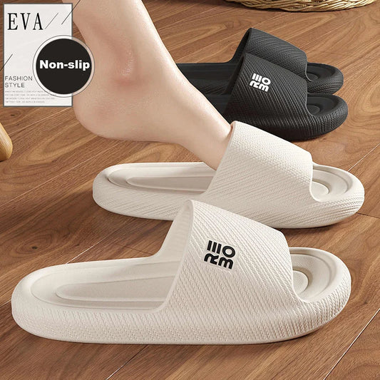 Summer Fashion Slippers Men Shoes Cloud Slippers For Men Home Flat Sandals Massage Flip Flops Couples Bathroom Indoor Slides