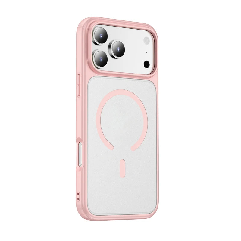 Wlons Magsafe Magnetic Wireless Charging Frosted Shockproof Case for iPhone 17 Pro Max 17 Air Skin Feel Rugged Armor Cover