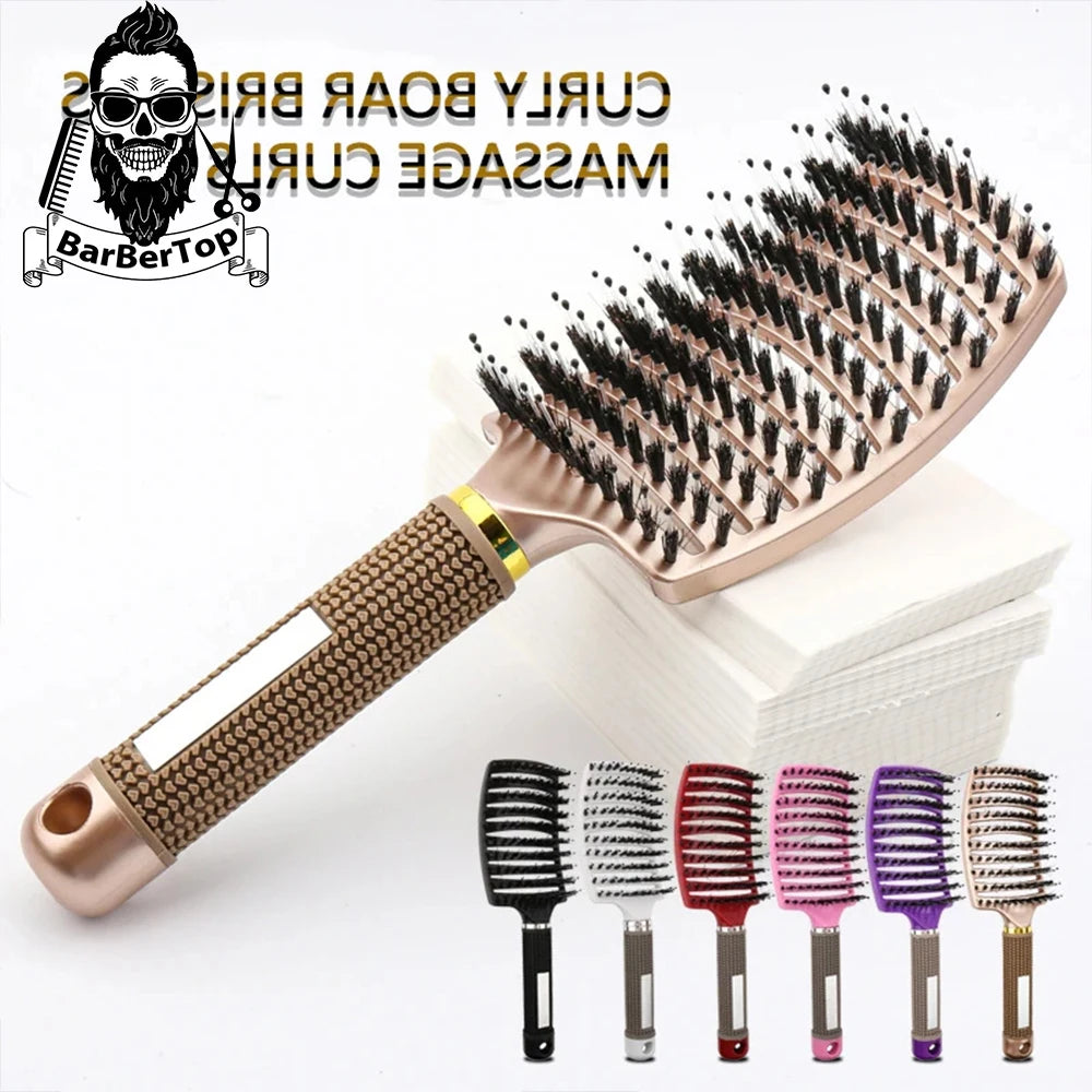 Professional Hairdressing Comb For Woman Salon Scalp Massage Combs Barbershop Wet Curling Hair Styling Brush Barber Accessories