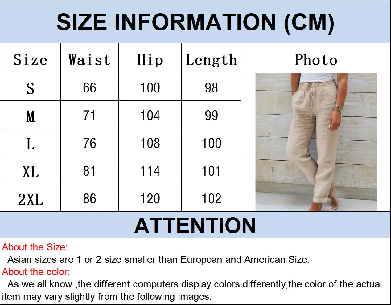 Cotton Linen Summer Pants for Women High Waist Elastic Casual Trousers Streetwear Solid Female Clothes 2024 Loose Pencil Pants