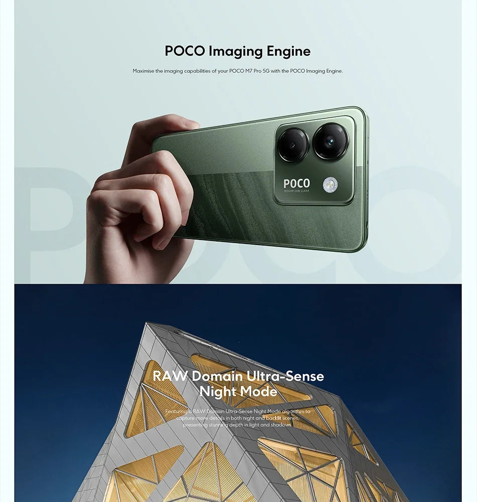 POCO M7 Pro Global Version 6.67" AMOLED Camera 5110mAh Dimensity 7025-Ultra Fast Charge NFC