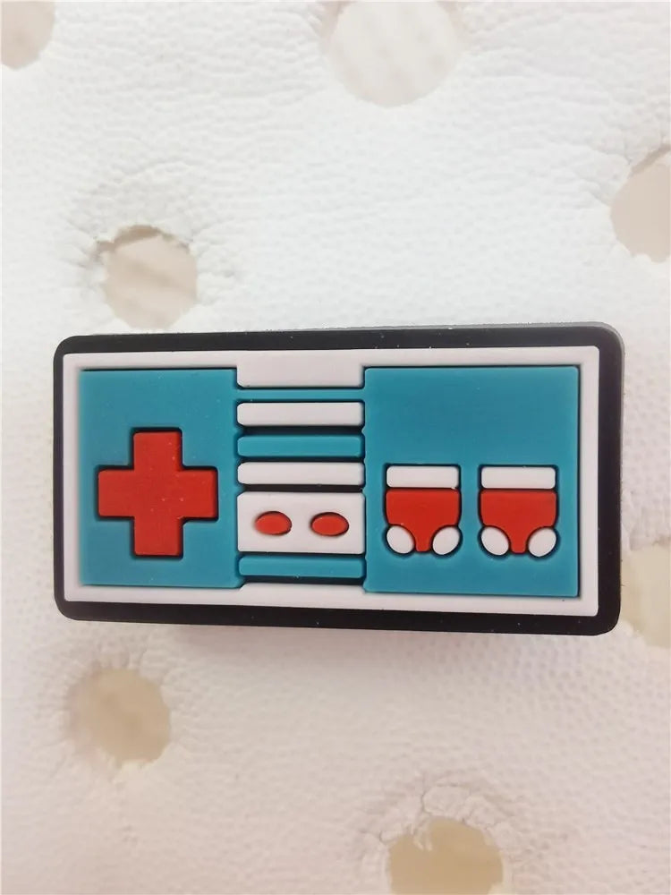 Game Style Shoe Charms Decorations Funny Pattern Buckle Accessories Clogs Charm Ornaments Adult Children Halloween Party Gifts