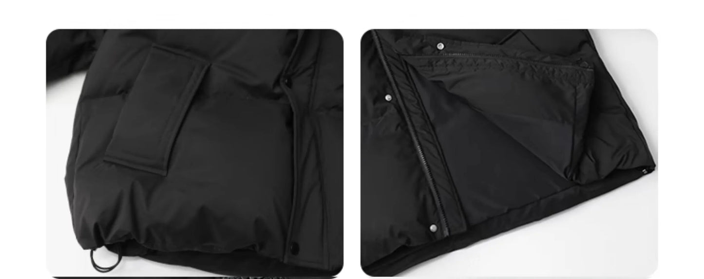 CHIC VEN Women Down Coats New Loose Hooded 90 White Duck Down Down Jacket Female Warm Bread Jacket Autumn Winter 2024