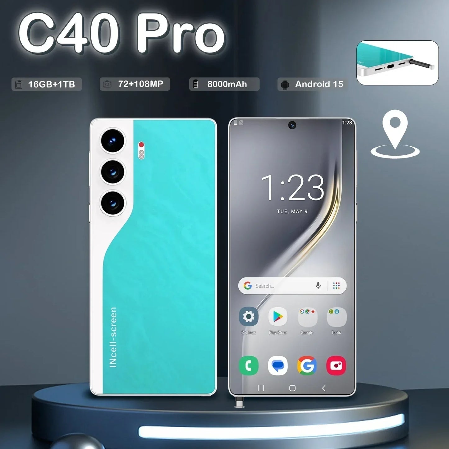 2025 HOT New Camon 40 Pro Original intelligent 5G dual card dual standby Android 14 system 108MP global version 8000mAh battery