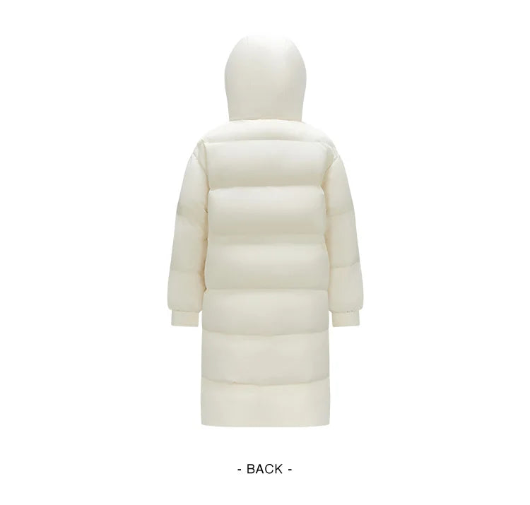 Semir Down Coat Women Long Three-proof Windproof Warm 2025 Winter New Loose Hooded Versatile Jacket