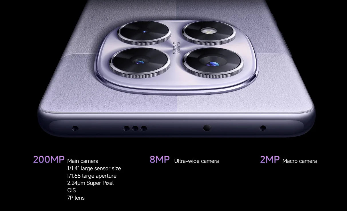 Global Version Redmi Note 14 Pro 5G Smartphone Dimensity 7300 Ultra NFC 200MP Camera 1.5K 120Hz AMOLED Display 45W Turbo Charge