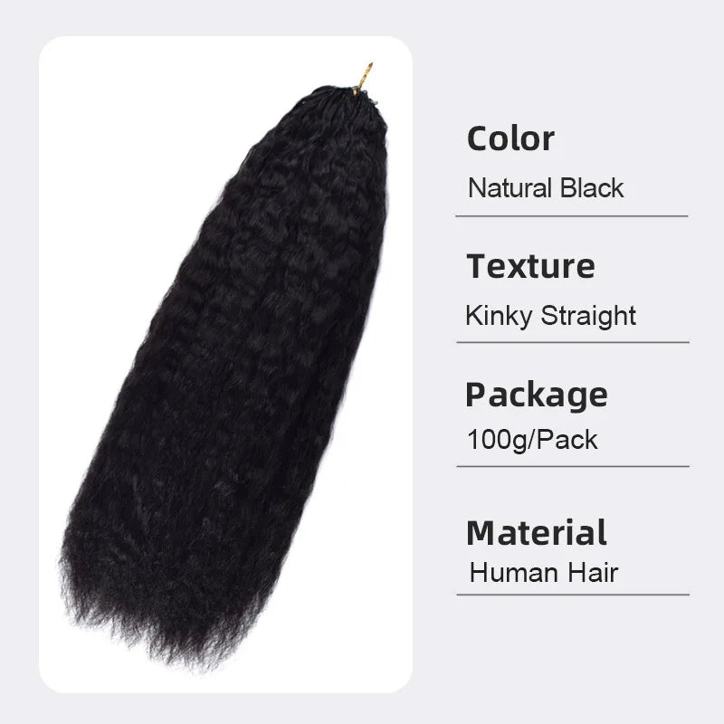 Crochet Knitted Hair Natural Color Multi Curvature Collection Human Hair Brazilian Virgin Remy Full Hand Weaving Natural Color
