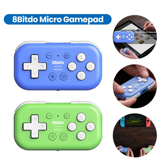 8Bitdo Micro Gamepad Designed for 2D Games Wireless Gamepad Bluetooth-compatible Handheld Console for Switch/Raspberry Pi
