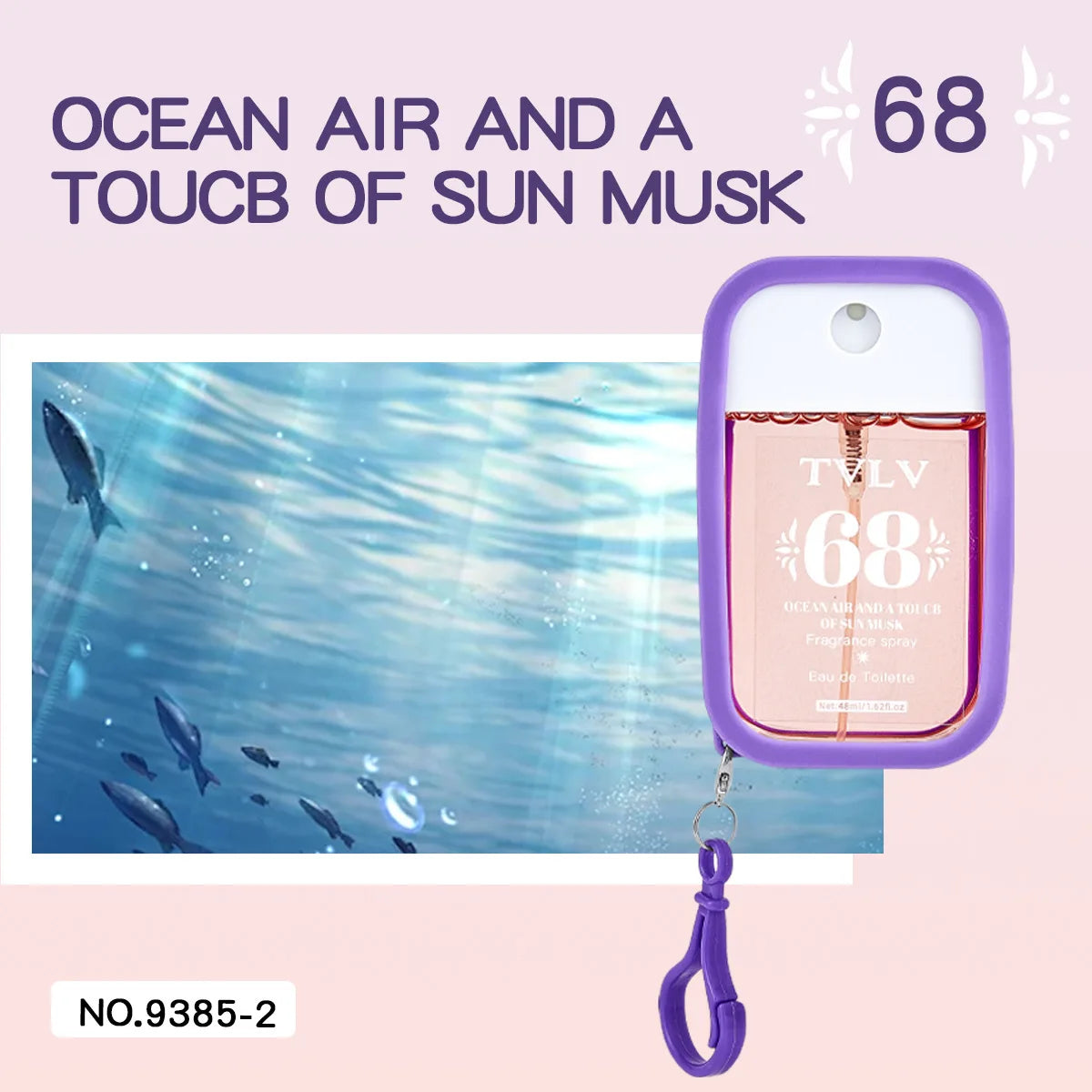 TVLV digital perfume silicone hook lasting fresh travel card fragrance eau de toilette spray