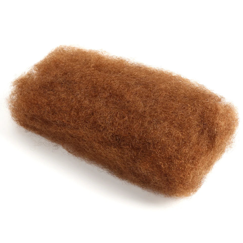 Brown Blonde Highlight  Afro Kinky Bulk Hair No Attachment Afro Curly Bulk Human Hair Remy Dreadlock Natural Color Braids Hair