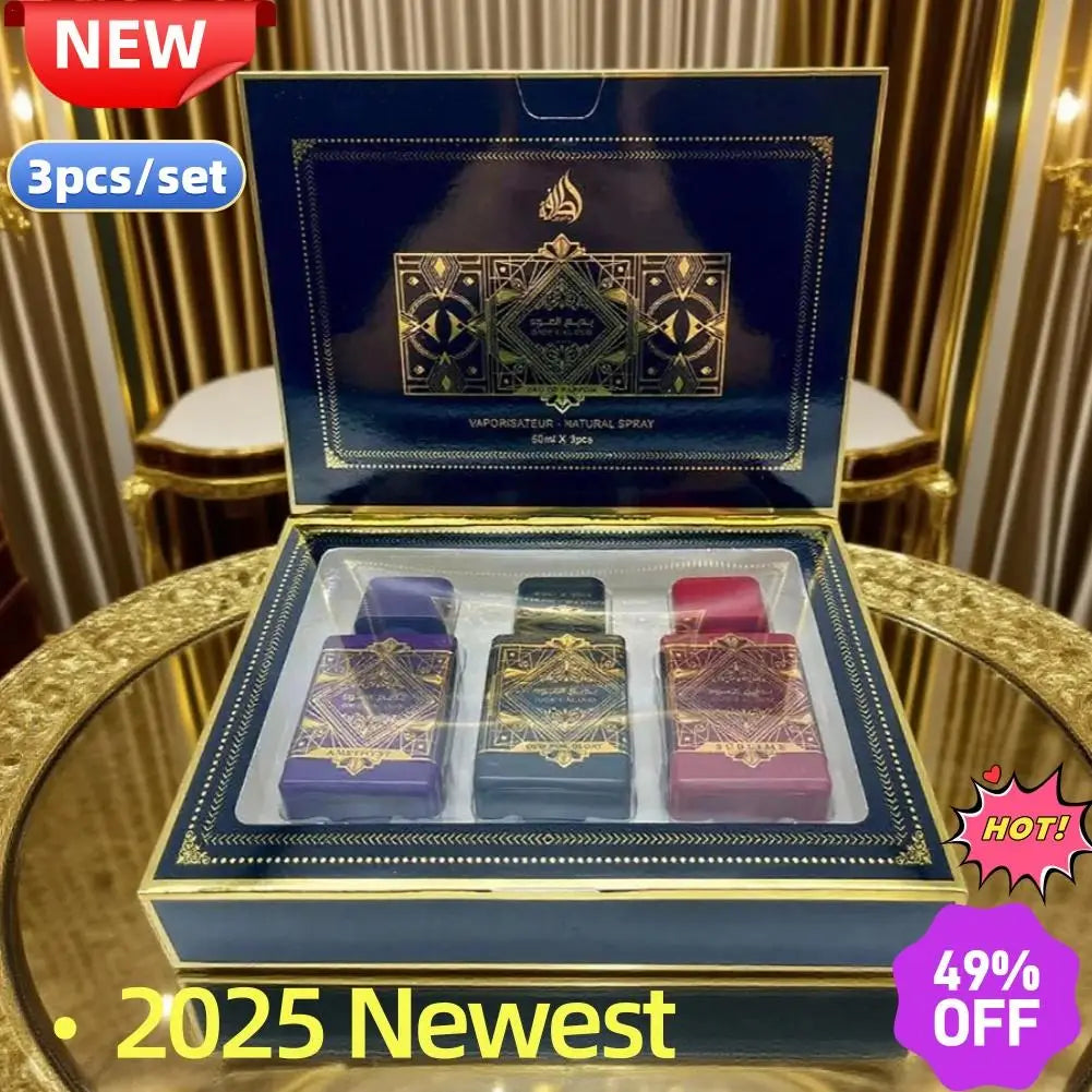 150ml BADE'E AL OUD Lata Fragrance Middle East Perfume 3pcs/Set Arab Long Lasting Fragrance Premium Perfume Dating Eua De Parfum