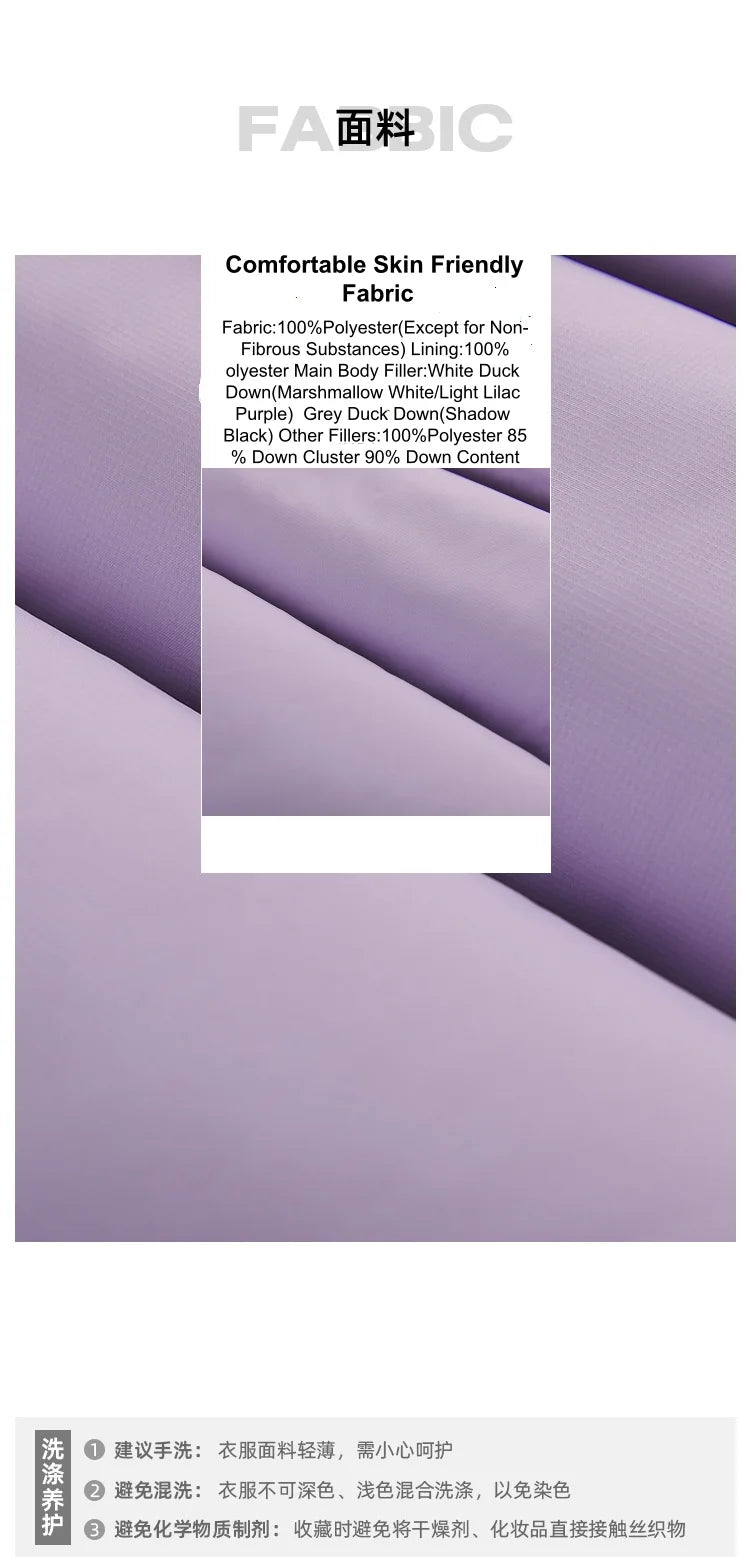 Metersbonwe Women's  Oversized Long Hooded Down Jacket Adjustable Pig Nose Buckle Waist Belt Utility Duck Down Parka Warm Winter