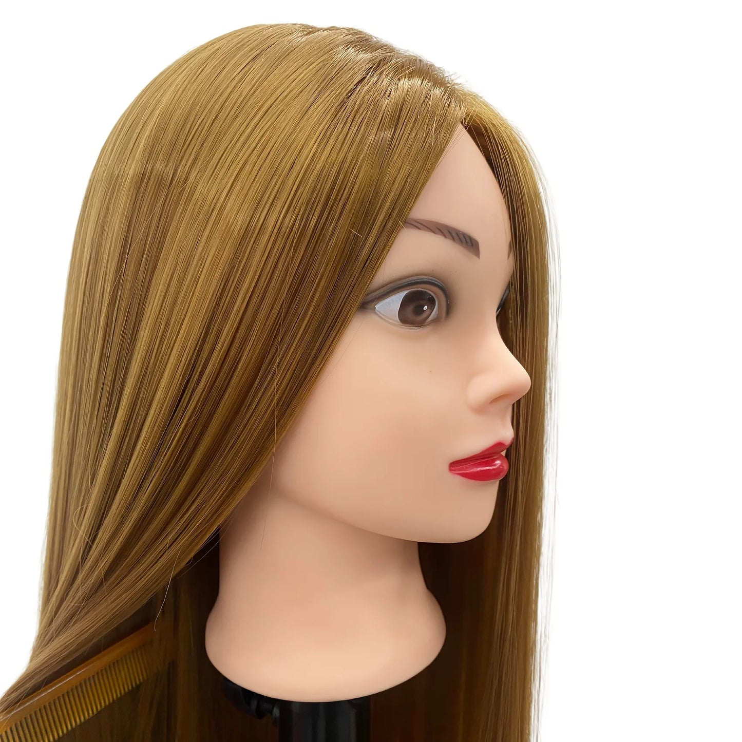 26Inch Long Hair Styling Cosmetology Mannequin Head  Hair Mannequin Head Practice Kit for Braiding Training and Practice