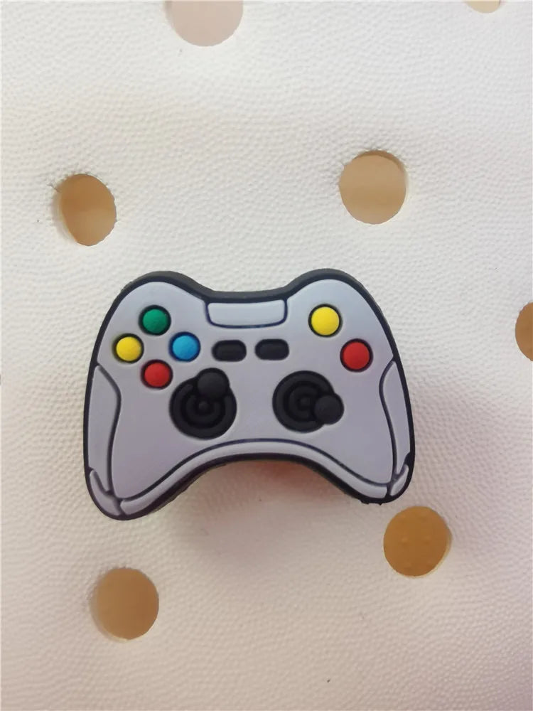 Game Style Shoe Charms Decorations Funny Pattern Buckle Accessories Clogs Charm Ornaments Adult Children Halloween Party Gifts