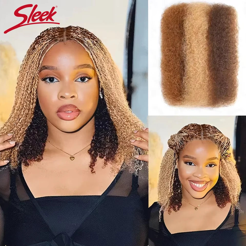 Afro Kinky Curly Bulk Human Hair For Braid Twists Curly Hair Extension Peruvian Hair for Dreadlock Extension Create Dreadlocks