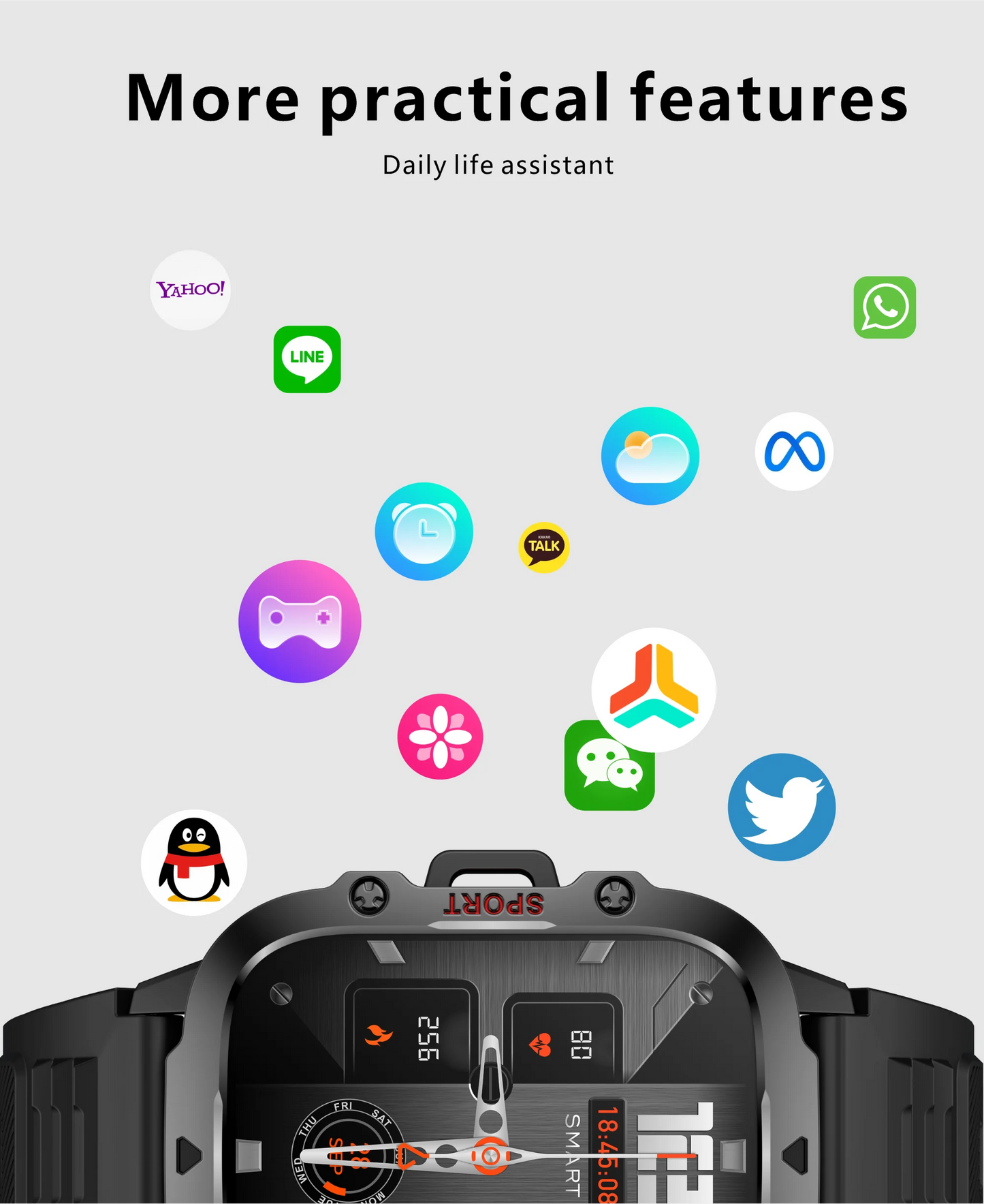 Military Men Smart Watch Bluetooth Call Fitness Clock Heart Monitor 3ATM Swim Waterproof Sport Smartwatch for Xiaomi iPhone 2025