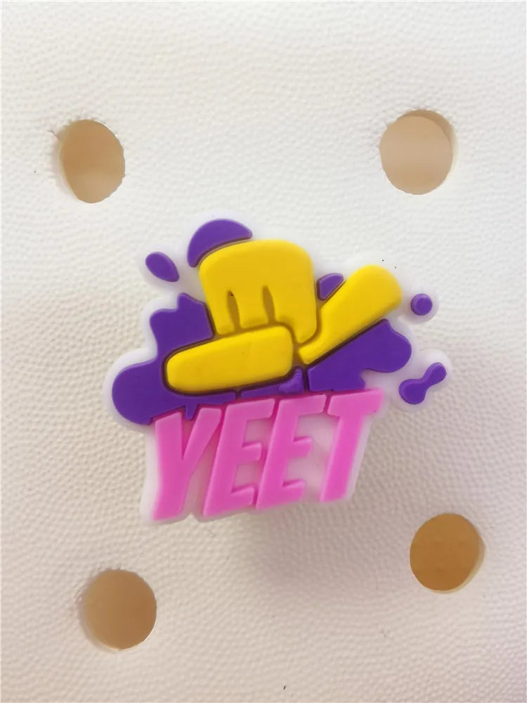 Game Style Shoe Charms Decorations Funny Pattern Buckle Accessories Clogs Charm Ornaments Adult Children Halloween Party Gifts