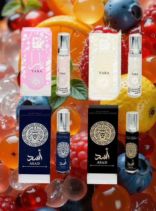 YARA Roll On Perfume Oil 10ML By Ard Al Zaafaran for unisex 0.34oz/3.4oz Lattafa Yara Perfume Samples Long-lasting fragrance