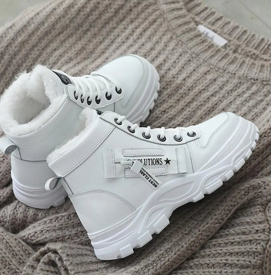 Size 35-44 Women Warming Boots Outdoor Winter Plush Casual Shoes Wear Female Snow Boots Footwear Zapotos Mujer Warm Sneakers