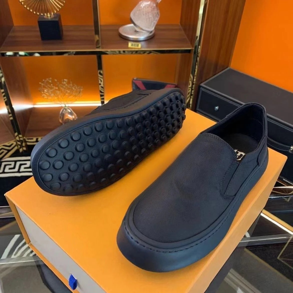 Men's Shoes 2025 Spring Summer New Ice Silk Fashion Sneakers Platform Soled Men's Trendy Versatile Casual Breathable Board Shoes