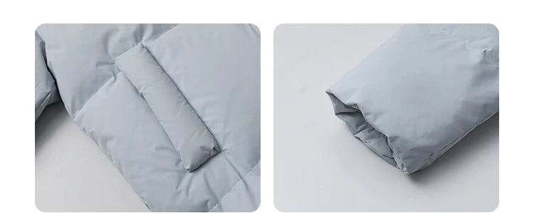 CHIC VEN Korean Women White Down Coats Loose Solid Female 90 White Duck Down Jacket for Woman Tops Autumn Winter 2024 Clothing