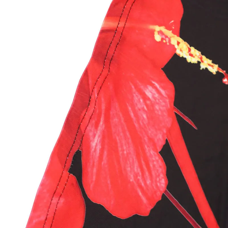 Women's Maxi Dresses Summer New Streetwear Fashion Lace-up Knitted Dress Red Sexy Female Print Backless Low Chest V-Neck Dresses