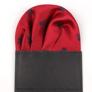 New Men Suits Polyester Designer Handkerchiefs SKULL Dot FLOWER Pocket Square Hankies Colorful Casual Square Pockets Hanky