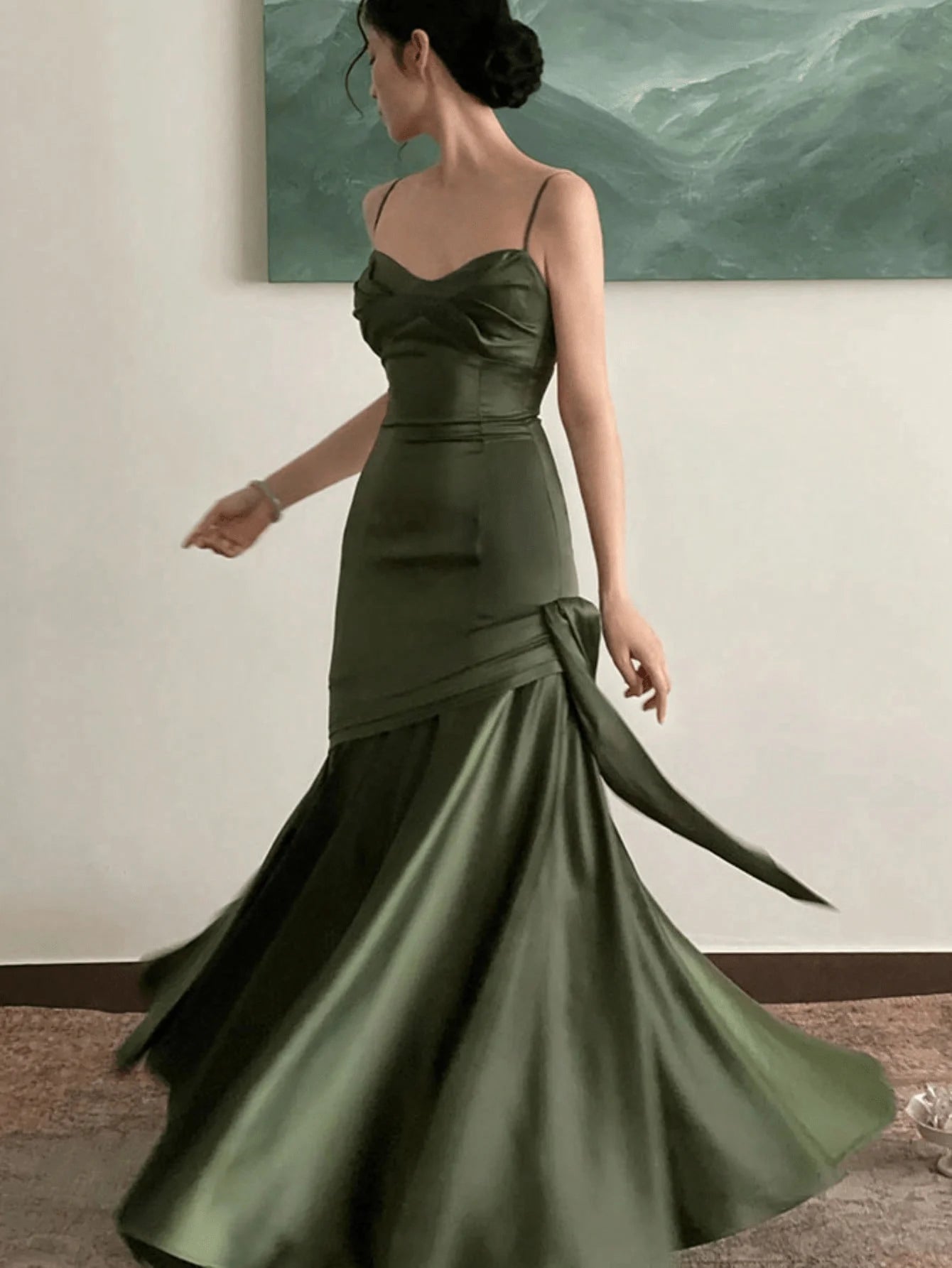 Women Elegant Red Maxi Evening Dresses Vintage Solid A Line Fashion Slim Party Birthday Prom Femmle Wedding Guest Vestido Summer