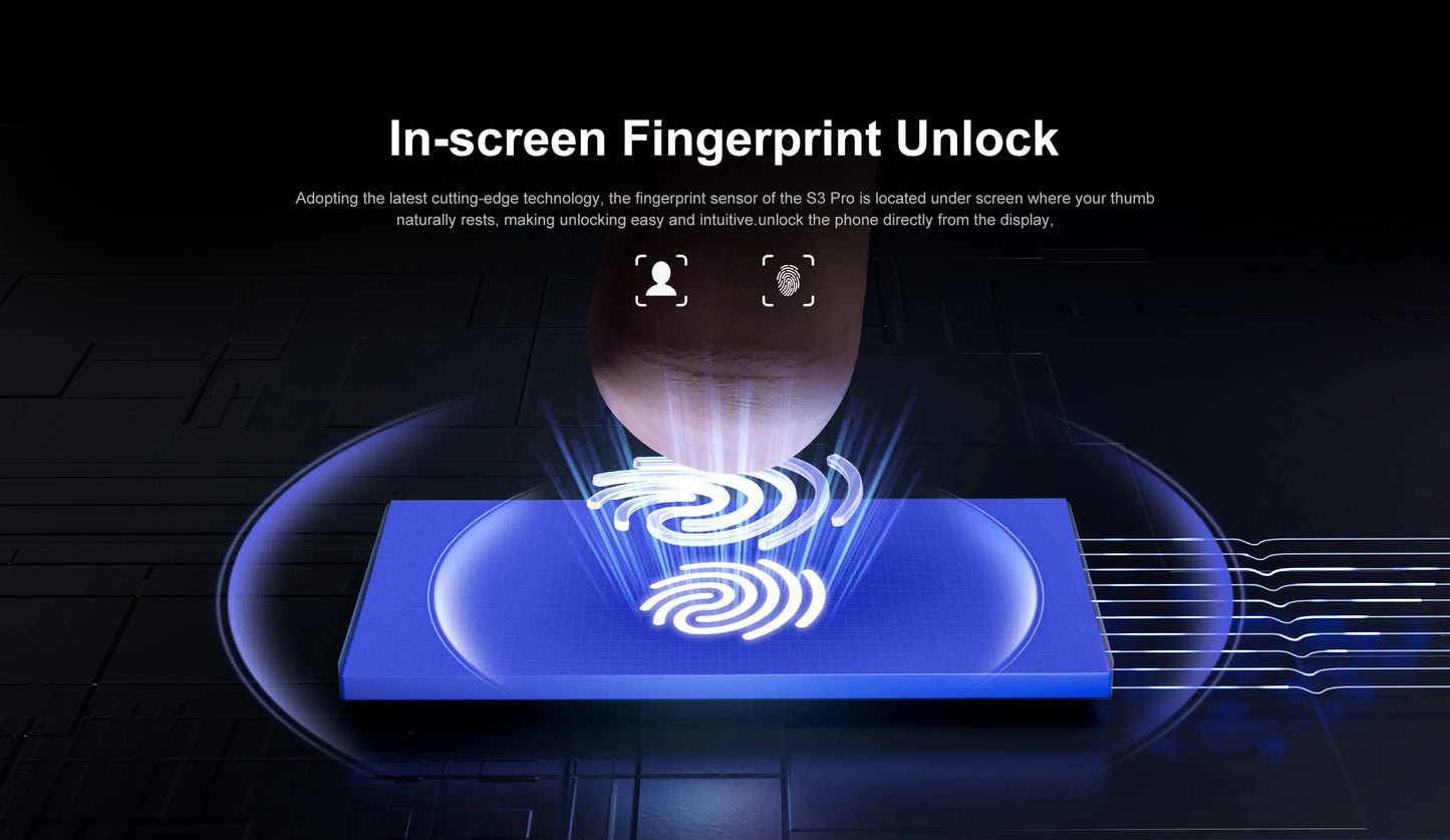 FOSSiBOT S3 PRO Smartphone 20GB +128GB 6.67" AMOLED Display Android 14  Mobile 8+64MP Camera NFC Cell Phone