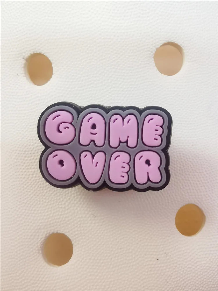 Game Style Shoe Charms Decorations Funny Pattern Buckle Accessories Clogs Charm Ornaments Adult Children Halloween Party Gifts