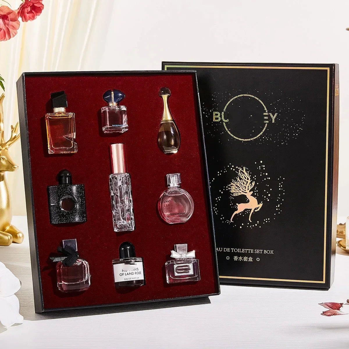 Perfume 60ML Women Mens Pheromones Fragrance Long Lasting Woody Floral Cologne Compact Portable Perfume Luxury Gift Set